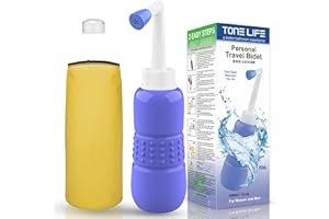 TONELIFE Travel Bidet-450 ml 15oz Portable Bidets Sprayer-Upside Down Squeeze Flusher Bottle-Momwasher Postpartum Clean-Personal Hygiene Care Portable Bidet for Travling,Kids,Puerpera,Eldery,Outdoor