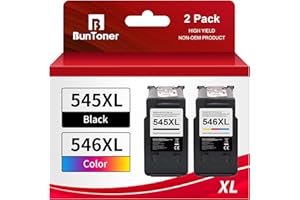 B BUNTONER BunToner PG-545XL CL-546XL Sostituzione per Canon 545 546 per Pixma MX495,cartucce ts3150, Canon pixma mg2550s, tr4550(nero, colore)