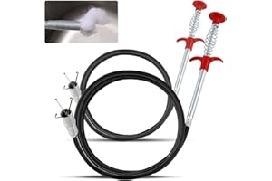 RUNYU 2 PCS Deboucheur Canalisation 0,9 m/1,6 m Pince Telescopique pour Évier de Cuisine, Salle de Bain, Toilettes, Tuyau D'égout