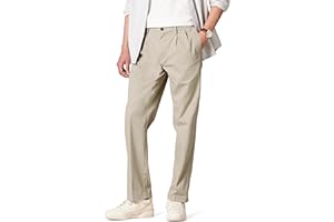 Amazon Essentials Classic-fit Wrinkle-resistant Pleated Chino Pant - Nieformalne spodnie Mężczyźni