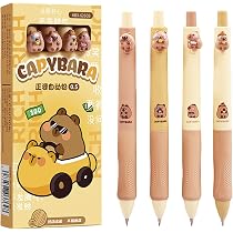 Lot De 4 Gommes Rétractables Capybara – Gommes Amusantes Pour Enfants Et étudiants - 4