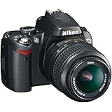 Nikon D60 Digital SLR Camera - Black (AF-S DX Nikkor 18-55 mm f/3.5-5.6G VR) (Renewed)