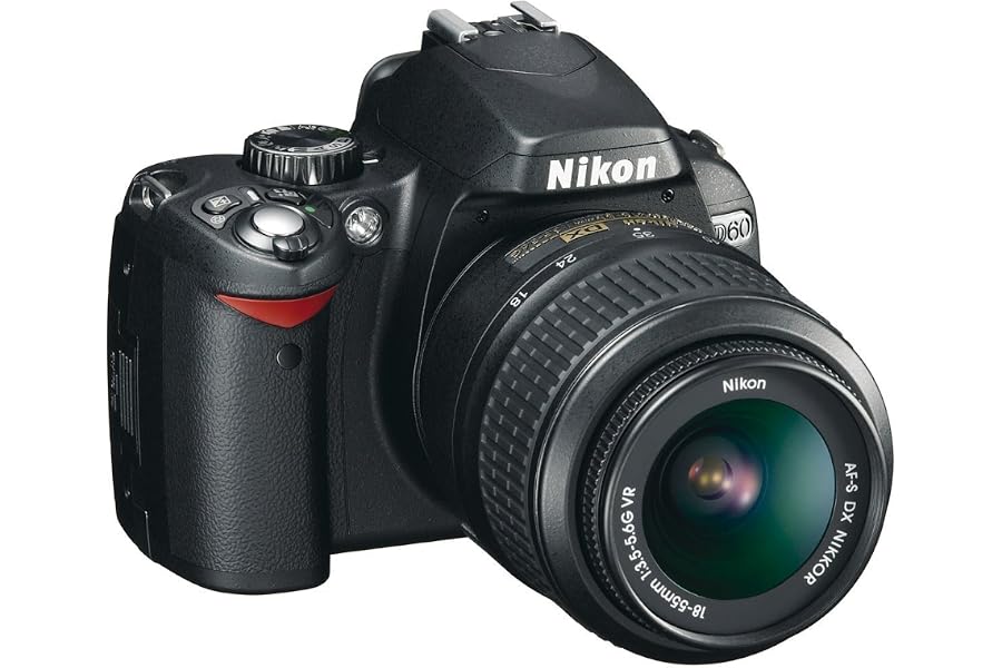 Produktbild: Nikon D60 SLR-Digitalkamera (10 Megapixel) Kit inkl. 18-55mm 1:3,5-5,6G VR Objektiv (bildstab.) (Generalüberholt)