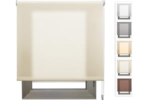 DECORESTOR Estor Translucido Premium A TU Medida, Desde 40 a 280 cm de Ancho. Permite Paso de Mucha luz y conserva tu intimidad. Color Arena. Estores traslucidos de Calidad para Ventanas y Puertas.