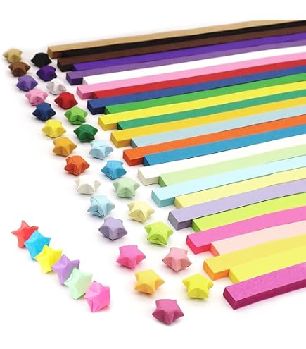 Origami Star Paper Strips - 90 Sheets Sapphire Blue, 24cm Long For DIY Crafts & Gifts