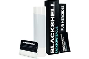 ‎BLACKSHELL Blackshell® Ladekantenschutz Folie passend für Mercedes A-Klasse | Typ W177 | Bj. ab 2018 Transparent - passgenauer Stoßstangenschutz inkl. Set für Folierung