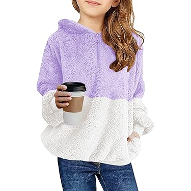 Mädchen Kapuzenpullover Warm - Weicher Sweatshirt Hoodie Herbst Winter