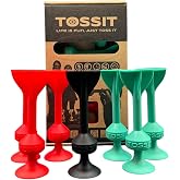TOSSIT Game: Perfect Silicone Suction Cup Darts Game for Family and Parties, Adhesive Dart Shooting Game for Indoor and Outdoor Entertainment