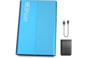 Riyth Hard Disk 1 TB Esterno,Hard Disk Esterno Portable 2.5" SATA HDD, USB 3.0 Type-C compatibile con Xbox, PC, Desktop, Laptop.F(1TB,Blu)