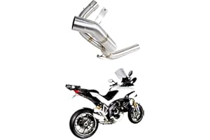 DOMINATOR EXHAUST SYSTEM MULTISTRADA 1200 Tubo Elimina Catalizzatore, Decatalizzatore, No-Kat, Mid Pipe Inox DE-Cat DECAT Dominator Exhaust Terminale di Scarico Silenziatore 2010 2011 2012 2013 2014