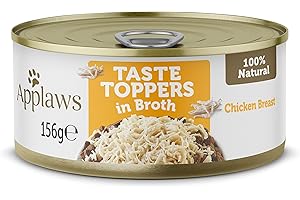 Applaws 100 Prozent natürliche nasse Hund Futter, Hühnerbrust in Brühe 156 g Zinn (Packung mit 12)