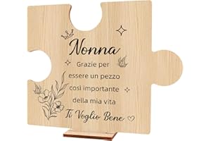CRAHALEN Festa Dei Nonni Idee Regalo Nonna Regalo Nonna Natale Compleanno,Regali Sotto I 10 Euro,Regali Ornamento in Legno