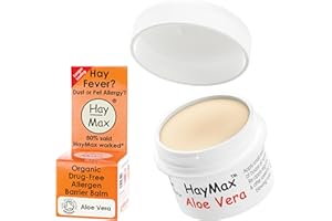 HayMax Allergen Barrier Balm - Aloe Vera 5ml - Organic, Natural & Non-Drowsy Hay Fever & Allergy Relief Balm - Blocks Pollen, Dust & Other Allergen Particles - Great for Adults, Kids & Pregnant Women