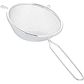 Chef Aid 18cm Long Handled Metal Sieve, Kitchen Essential Tool and Ideal for Straining, draining, Washing and Wide Range of F