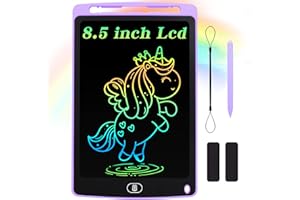 Mamowla LCD Writing Tablet Kids 8.5 Inch Light Drawing Board Kids Digital Notepad Colorful Digital Ewriter with Lock Function Erasable Electronic Doodle Board for Kids Learning Drawing and Memo,Purple