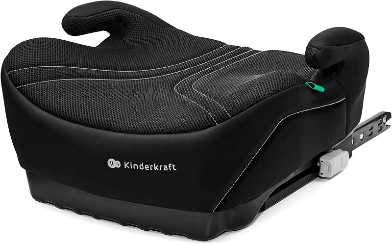 Kinderkraft, I-Boost 2 PRO i-Size Car Seat 125–150 cm, ISOFIX Booster Seat, Lightweight Child Car Seat, R129 Approved, AIR Flow, Black