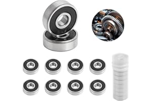 Batheidon Set di 10 Cuscinetti a Sfere 626-2RS, 6mm x 19mm x 6mm, Prelubrificati, Doppia Tenuta, Cuscinetti a Sfere a Gola Profonda, Ideali per Slitte, Riduttori, Motori Elettrici