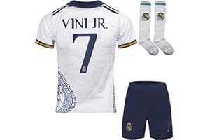 FRKN TRIKOT R. Madrid #7 Vini Jr. Édition Spéciale Dragon pour Enfants Nouvelle Saison, Shorts, Chaussettes, Tailles Jeune