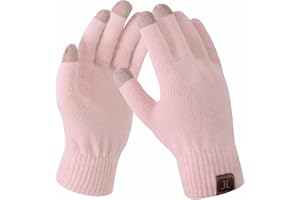 Bequemer Laden Mujeres Guantes Termicos Guantes Tactiles de Punto para Regalo Navidad Mujer