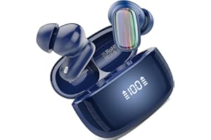 Conyat Ecouteur Traducteur Instantané, Bluetooth 5.4 Ecouteurs sans Fil avec 164 Langues, 40 Heure, 3 en 1 Écouteur AI Traduction Vocale Instantanée, Bleu