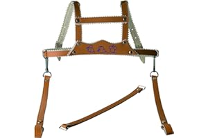 Sunnybaby 10381 – Cintura di Sicurezza per Bambini in cuoio con motivo in rilievo, natura