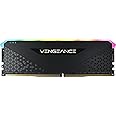 Corsair VENGEANCE RGB RS DDR4 RAM 8GB (1x8GB) 3200MHz CL16 Intel XMP 2.0 AMD Ryzen iCUE Compatible Computer Memory - Black (CMG8GX4M1E3200C16)