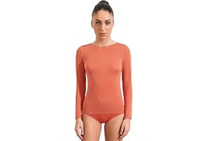 Ciocca Pura Maglia Donna con Cashmere Manica Lunga Pizzo Intimo Canottiera Elegante Calda