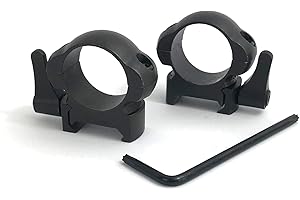 ZEITWISE Zielfernrohrmontage 25,4 mm | 1 Inch Stahlmontage Low Profile Gewehr schussfest bis 9000 Joule