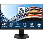 Philips 243S7EHMB Monitor 24" LED IPS, Full HD, 3 Side Frameless, Regolabile in Altezza, Girevole, Pivot, Inclinabile, Casse 