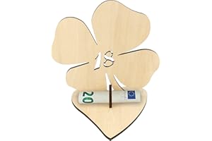 TAKULA Decorazioni 18 Anni，Biglietto Auguri Compleanno Originale，Regali Simpatici 18 Anni，Kit Fai da Te Numeri in Legno，Decorazione Regalo in Legno Numero 18