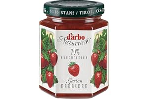 ‎DARBO Darbo Fruchtreich Erdbeeren Fruchtaufstrich, 6x 200 g Glas