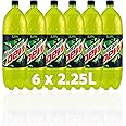 Mountain Dew Carbonated Citrus Flavoured Soft Drink- 2.25L (Pack of 6)