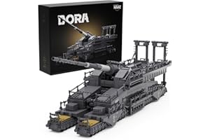 Nifeliz Dora Lot de 2 355 blocs de serrage militaires pour armes à feu de chemin de fer - Modèle d'artillerie lourde allemande à collectionner - Cadeau pour adultes et hommes