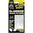 O2 Armor Nose Filter - Nose Filters for Welders - Nasal Filters for Allergies - Stops Black Boogers - Industrial Dust Mask for Construction (Sample 4 Pack)