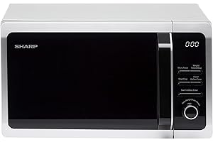 Sharp R274SLM, Solo Digital Microwave, 20 Litre Capacity, 800 W, Silver, Turntable