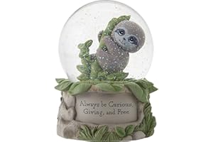 Precious Moments Earth Sloth Musical Snow Globe, Multicolor