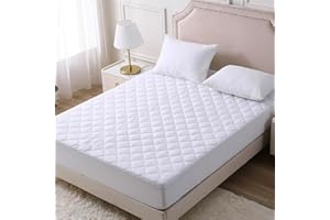 SM Decor Quilted Mattress Protector King Size 30 Cm Extra Deep - Quilted Mattress Topper Anti Allergy and Breathable Fitted Mattress Pad - King(150x200+30) Cm