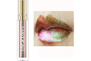 ‎MAYDEAR Maydear Chamäleon-Lippenstift, langlebiger, wasserfester, bunter, diamantschimmernder Lipgloss für Frauen und Mädchen, Make-up-Set
