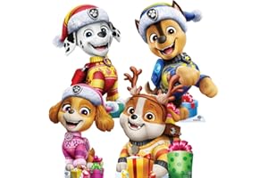 Star Cutouts SC4901 Paw Patrol Christmas Star Mini Multipack de Recortes de cartón de 62 cm de Altura