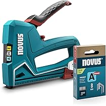 NOVUS TOOLS J-150 Electric Stapler 1800 Fine Staples Professional Stapler & Nail Gun for Nails 16 mm and Fine Wire Clamps 6-14 mm - Fastening of Weaves, Fabrics and