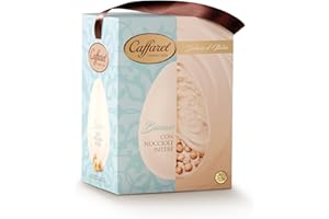 Caffarel Delizie d'Italia uovo adulto Pasqua, cioccolato bianco nocciole piemonte I.G.P., 530gr