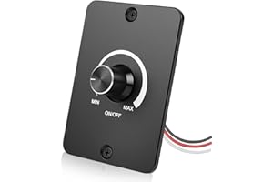 Gerbala Interruptor Regulador de Luz Dimmer LED PWM DC 12V 5A Dimmer, Regulador Intensidad LED, 3-Draht Dimmschalter, Sin Parpadeos, para Autocaravana, Barco, Camión, Caravana, Remolque