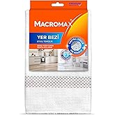 Macro Max Yer Bezi, Ekstra G&uuml;&ccedil;l&uuml; Kir S&ouml;k&uuml;c&uuml;, Geniş Y&uuml;zeyler İ&ccedil;in Y&uuml;ksek Emici Paspas Bezi