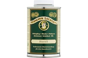 Hermann Sachse Olio per legno, incolore, per interni, 1 litro di olio duro naturale per mobili, cura del legno, porte, scale, tavolo, parquet, pavimento, in legno di faggio, rovere selvatico, pino