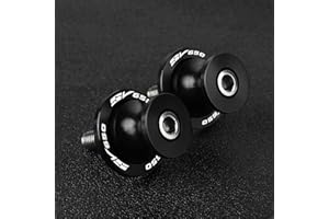 ‎QJY-MOTOR PART-STORE 2pcs Montageständer Racingadapter M8*1,5 Bobbins CNC Ständeraufnahme Für Suzuki SV650 SV 650 SV650S SV650X SV650A（Schwarz）