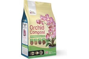 GROW BUDDHA Professional Orchid Potting Mix Compost - 2 Litres | Fast Growth, Strong Root, Long-Blooming Re-Potting Mix for Beautiful Plants - Suitable for All Orchid Varieties