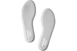 LTOHOE Memory Foam Insoles for Men and Women, Cushioned Shoe Insoles for Running Shoes, Trainers, Work Boots and Walking Shoes, Shock Absorbing Foot Pain Relief Comfort Inner Soles UK Size 3 to 12