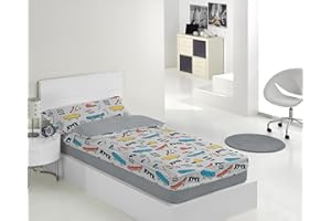 Ciberdescans Saco Nórdico Infantil Team de KARAMELO Color Rosa con Relleno Incluido (Cama 90 cm)