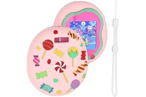GOHHME Funda de silicona para Tamagotchi Uni, funda protectora para Tamagotchi Uni Virtual Pet máquina de juegos electrónica con correa para regalos infantiles (rosa)