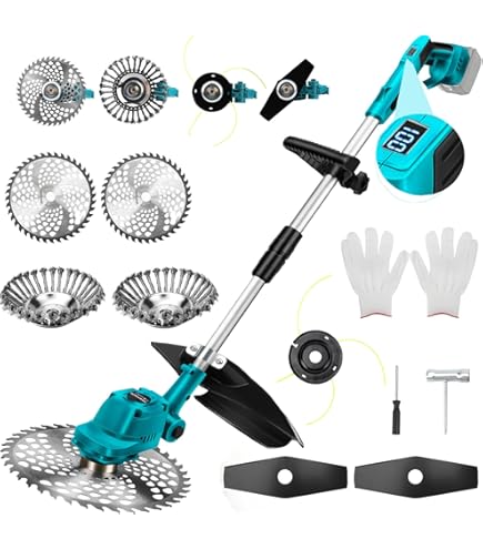 Coupe-bordure Sans Fil Makita DUR181Z 18V LXT - Machine Seule, Tête 5 Positions, Télescopique